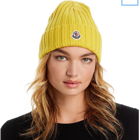 NEW Auth. MONCLER beanie, skull logo wool HAT ONE SZ FITS ALL; UNISEX - Picture 2 of 16